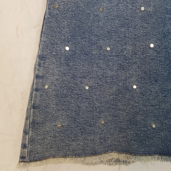 Wild Fable studded Jean denim skirt - Picture 4 of 8